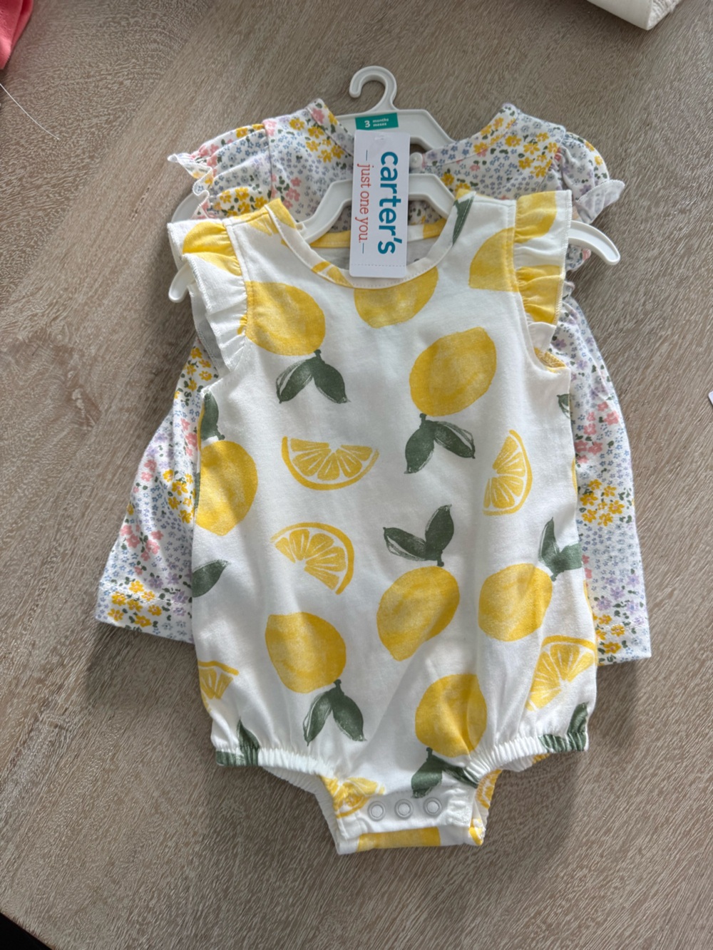 Carter's White Romper & Dress Set